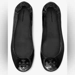 Tory Burch Minnie Travel Patent Leather Ballet Flats